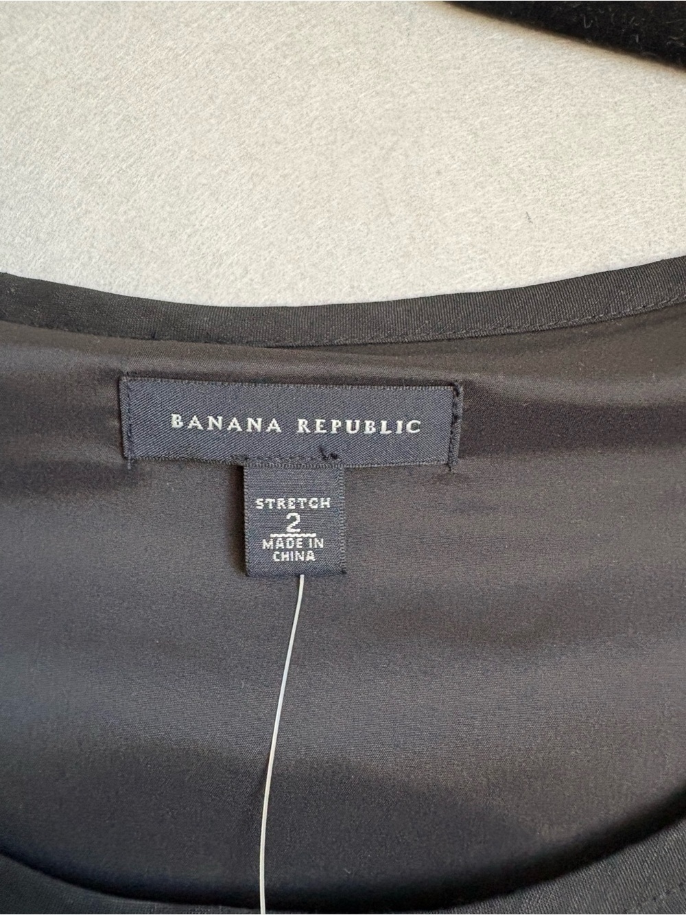 Banana Republic Black Cap-Sleeve Midi A-Line Dress Linen Blend Sz 2 NWT Chic LBD - Picture 6 of 9